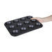 Vogue Carbon Steel Non-Stick Mini Muffin Tray 12 Cup Vogue