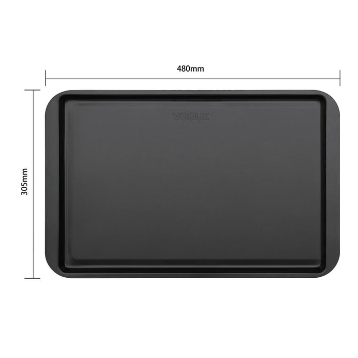 Vogue Non-Stick Carbon Steel Baking Tray 482 x 305mm Vogue