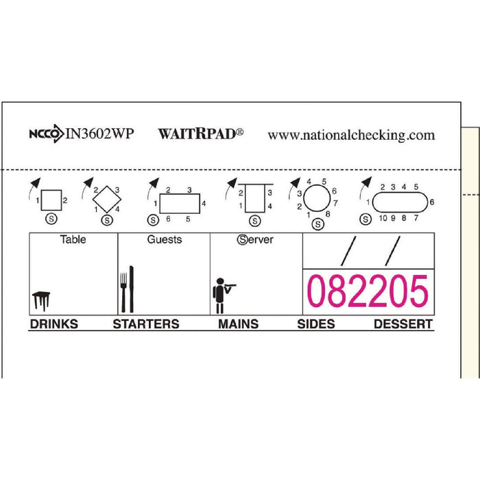 WaitRpads Waiting Pads Duplicate Carbonless (10 Pack) WaitRpads