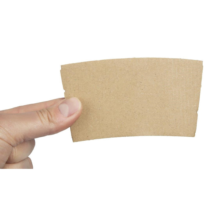 Fiesta Recyclable Corrugated Cup Sleeves for 12/16oz Cups (1000 Pack) Fiesta Recyclable