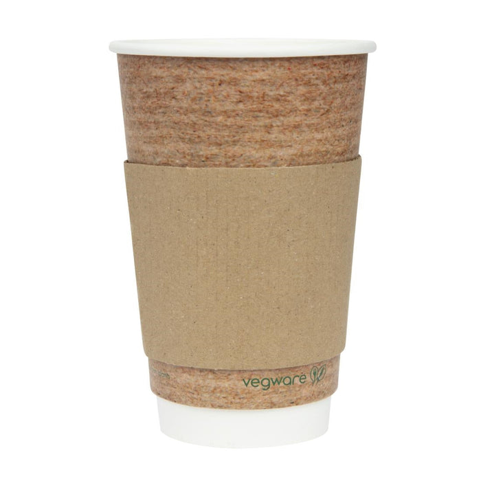 Fiesta Recyclable Corrugated Cup Sleeves for 12/16oz Cups (1000 Pack) Fiesta Recyclable