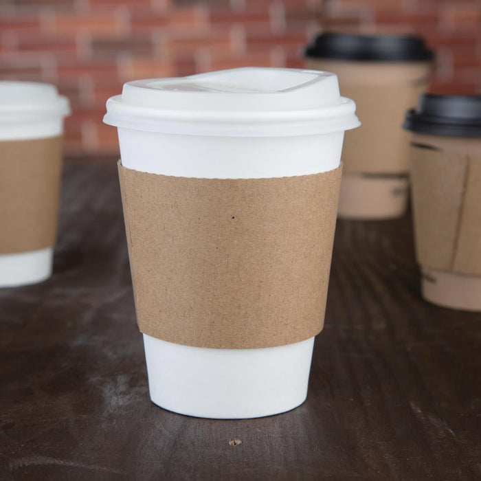 Fiesta Recyclable Corrugated Cup Sleeves for 12/16oz Cups (1000 Pack) Fiesta Recyclable