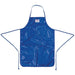 Burnguard Nylon QuicKlean Bib Apron Blue Burnguard