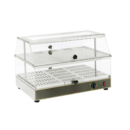 2 Tier. Capacity: 2 x GN 1/1. Back and Self Service