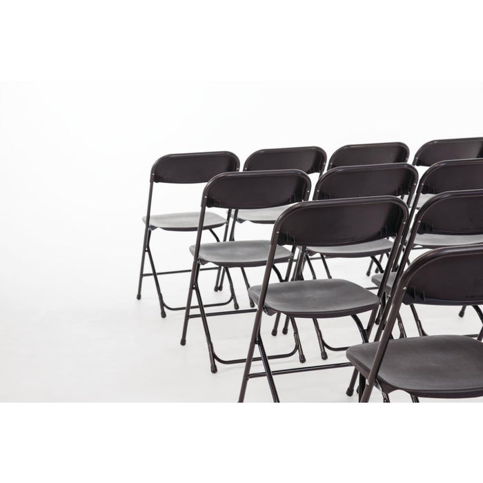 Bolero Polypropylene Folding Chairs Black (10 Pack) Bolero