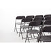Bolero Polypropylene Folding Chairs Black (10 Pack) Bolero