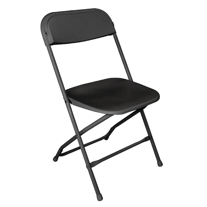Bolero Polypropylene Folding Chairs Black (10 Pack) Bolero