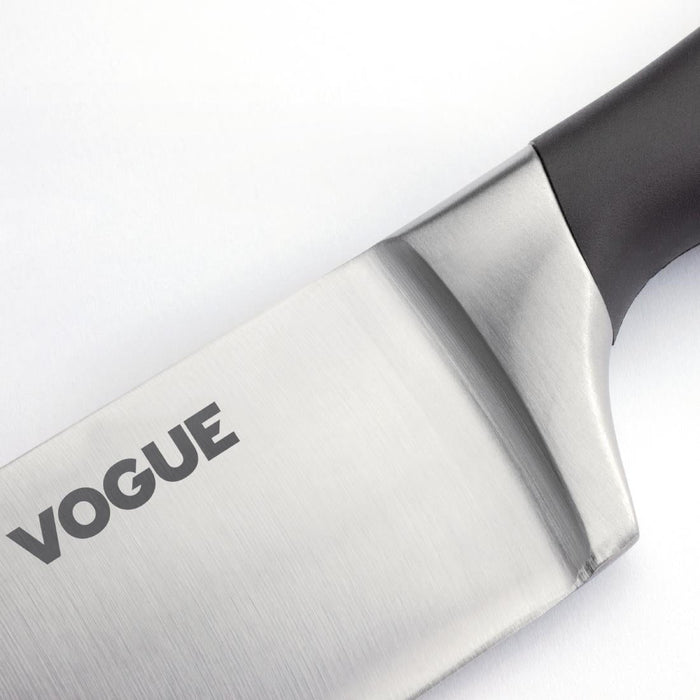 Vogue Soft Grip Chef Knife Black 20cm Vogue