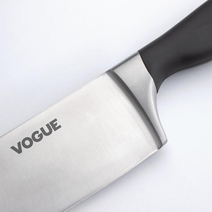 Vogue Soft Grip Chef Knife Black 25.5cm Vogue