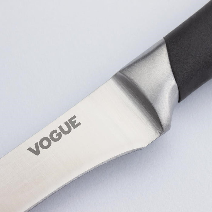 Vogue Soft Grip Boning Knife Black 12.8cm Vogue