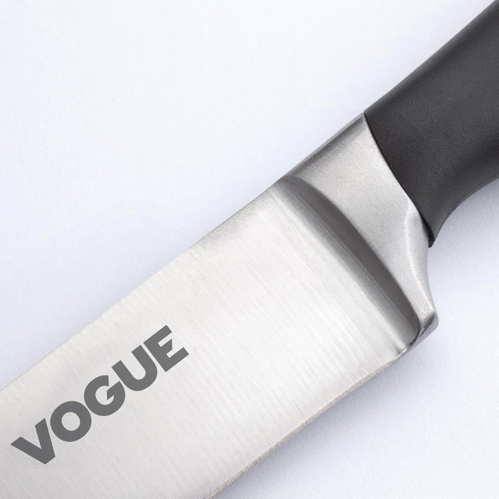 Vogue Soft Grip Carving Knife Black 19.5cm Vogue