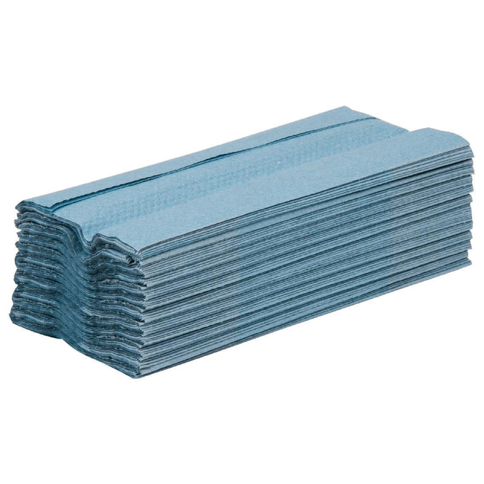 Jantex C Fold Paper Hand Towels Blue 1-ply 2880 sheets Jantex