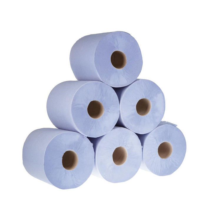 Jantex Blue Centrefeed Rolls 1ply 285m (6 Pack) Jantex