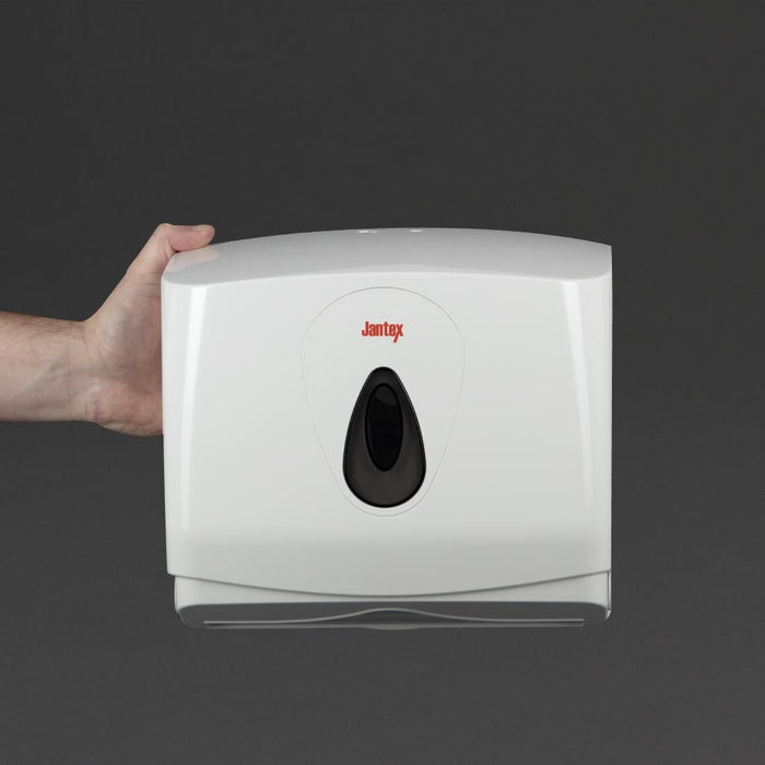 Jantex Multi-Fold Hand Towel Dispenser White Jantex