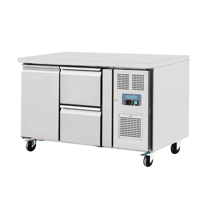 Polar U-Series Double Drawer Counter Fridge 282Ltr Polar