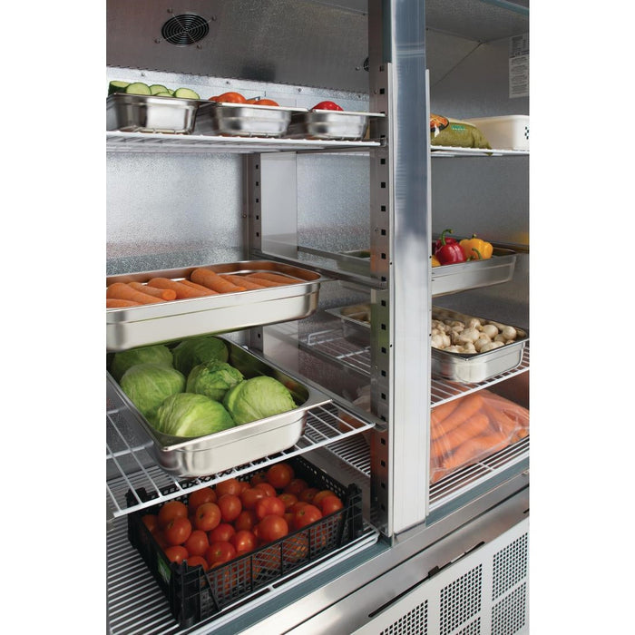 Polar G-Series Double Door Slimline Fridge 960Ltr Polar