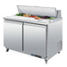 Polar U-Series Double Door Prep Counter Fridge 405Ltr Polar