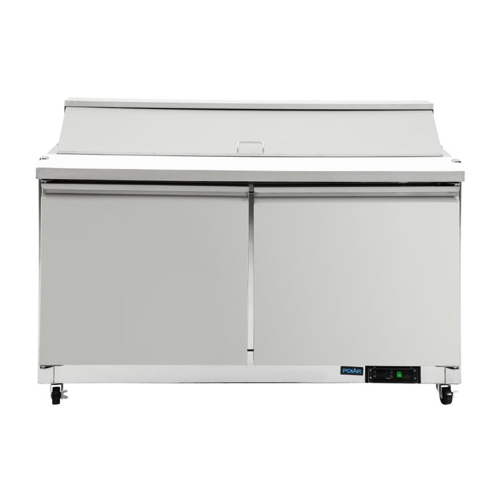 Polar U-Series Double Door Prep Counter Fridge 527Ltr Polar