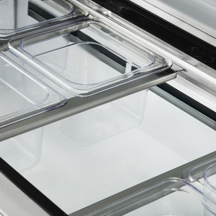 Polar U-Series Double Door Prep Counter Fridge 527Ltr Polar