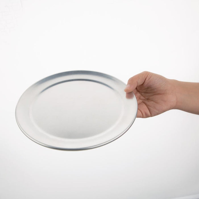 Vogue Aluminium Pizza Tray Wide Rim 8in Vogue