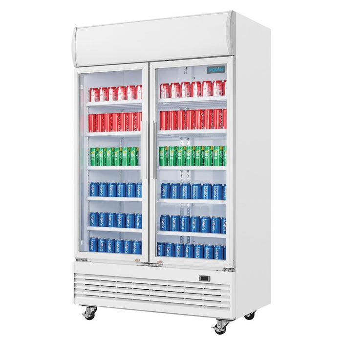 Polar G-Series Upright Display Cooler with Light Box 950Ltr Polar