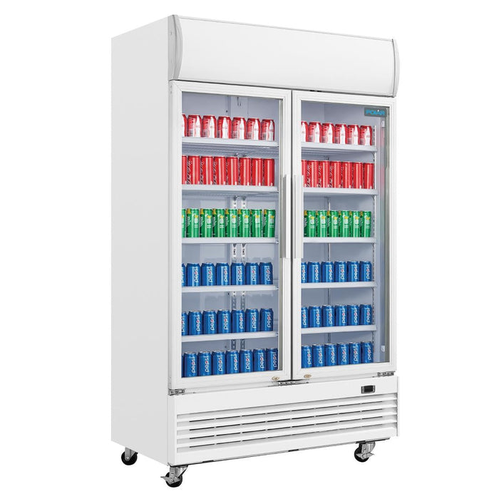Polar G-Series Upright Display Cooler with Light Box 950Ltr Polar