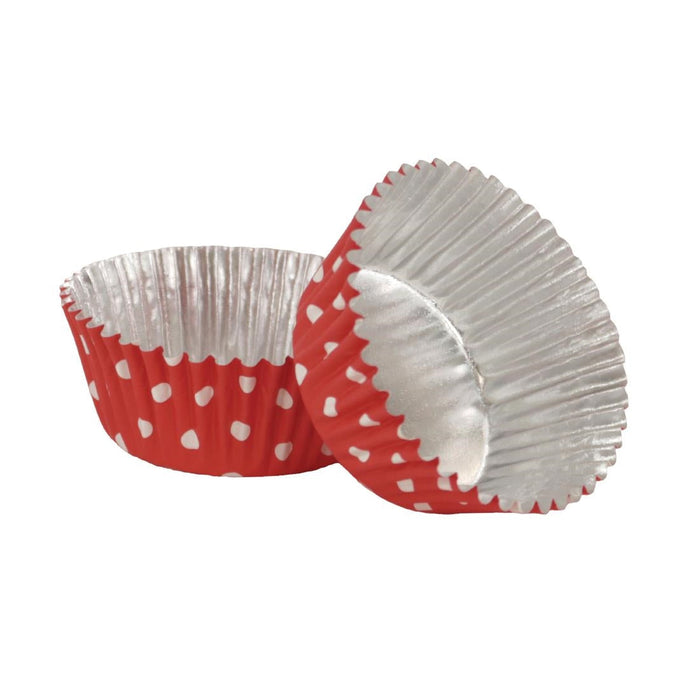 PME Cupcake Foil Lined Baking Cases Polka Dot (30 Pack) PME