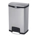 Rubbermaid Slim Jim Step-On Pedal Bin Stainless Steel 50Ltr Slim Jim