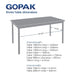 Gopak Enviro Indoor Beech Effect Shield Dining Table 1500mm Gopak