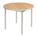 Aluminium Frame. Beech Top. 710(H) x 900(Ø)mm