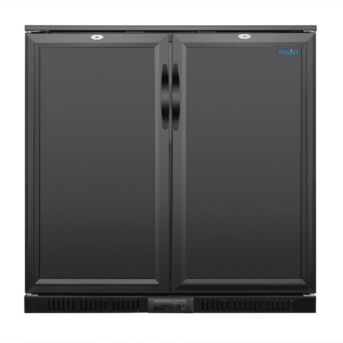 Polar G-series 850mm Double Door Back Bar Cooler Solid Door 198 Ltr Polar