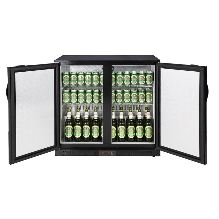 Polar G-series 850mm Double Door Back Bar Cooler Solid Door 198 Ltr Polar