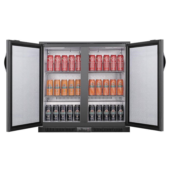 Polar G-series 850mm Double Door Back Bar Cooler Solid Door 198 Ltr Polar