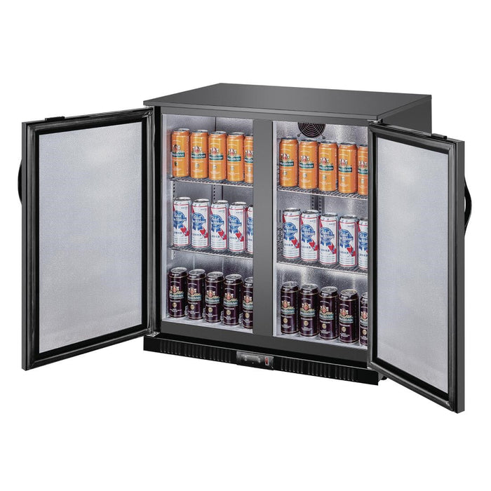 Polar G-series 850mm Double Door Back Bar Cooler Solid Door 198 Ltr Polar