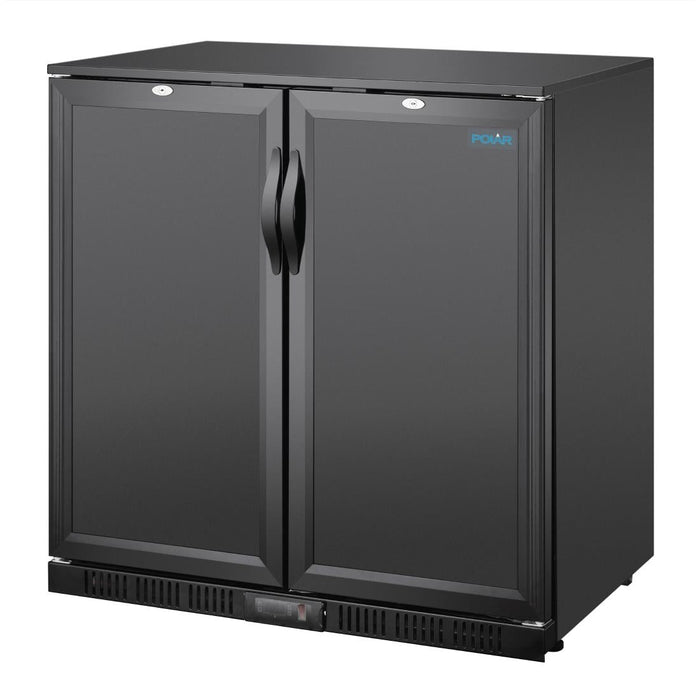 Polar G-series 850mm Double Door Back Bar Cooler Solid Door 198 Ltr Polar