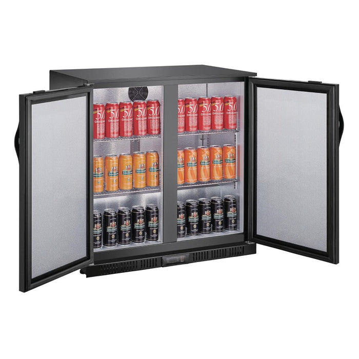 Polar G-series 850mm Double Door Back Bar Cooler Solid Door 198 Ltr Polar