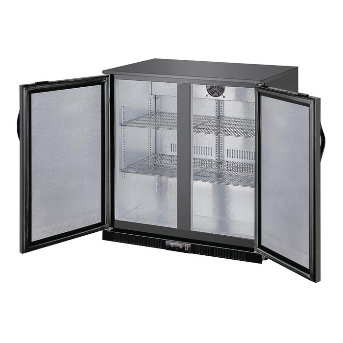 Polar G-series 850mm Double Door Back Bar Cooler Solid Door 198 Ltr Polar