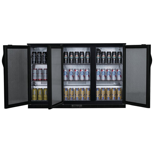 Polar G-series 850mm Triple Door Back Bar Cooler Solid Door 320 Ltr Polar