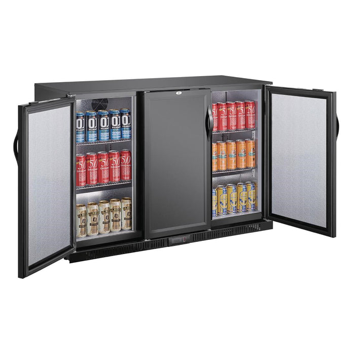 Polar G-series 850mm Triple Door Back Bar Cooler Solid Door 320 Ltr Polar