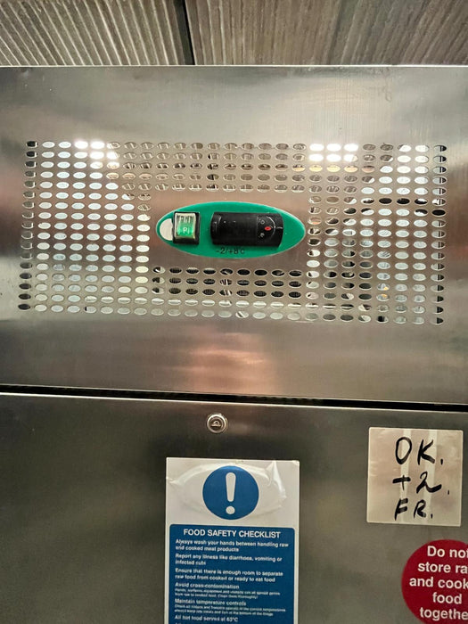 Commercial Genfrost GEN600H Full Stainless 2/1 GN Fridge-Refurbished Canmac Refurbished