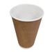 Fiesta Recyclable Coffee Cups Ripple Wall Kraft 455ml / 16oz (25 Pack) Fiesta Recyclable