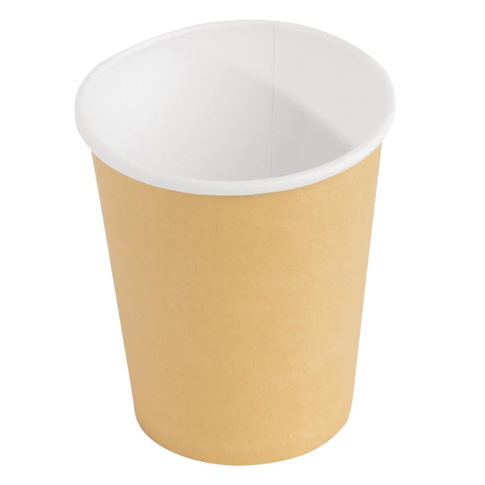 Fiesta Recyclable Coffee Cups Single Wall Kraft 225ml / 8oz (1000 Pack) Fiesta Recyclable