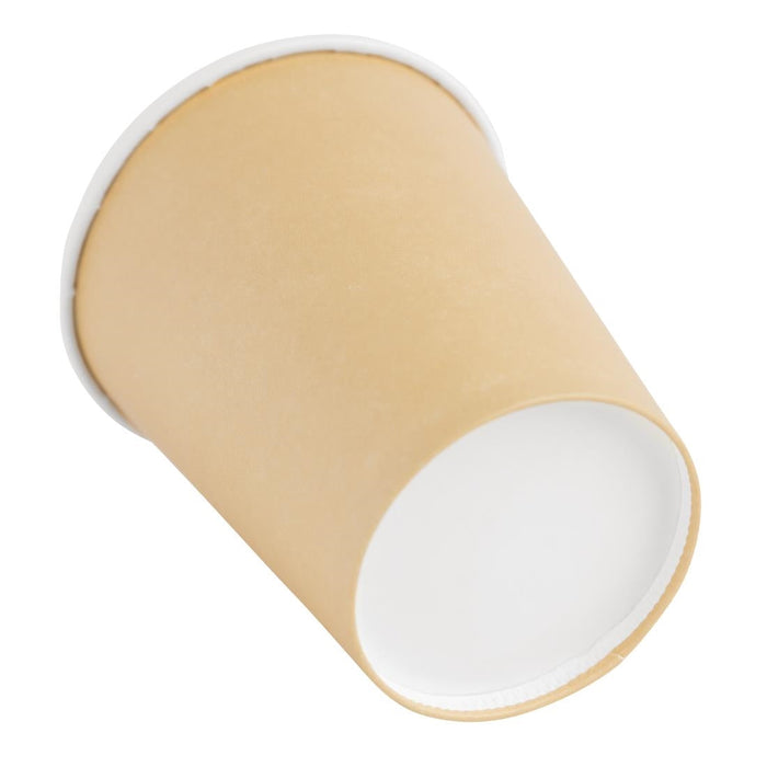 Fiesta Recyclable Coffee Cups Single Wall Kraft 225ml / 8oz (1000 Pack) Fiesta Recyclable