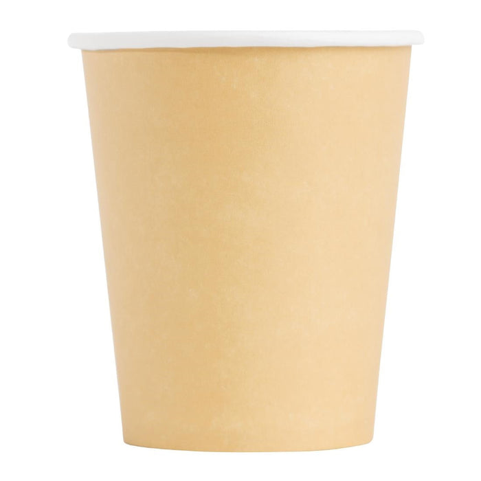 Fiesta Recyclable Coffee Cups Single Wall Kraft 225ml / 8oz (1000 Pack) Fiesta Recyclable