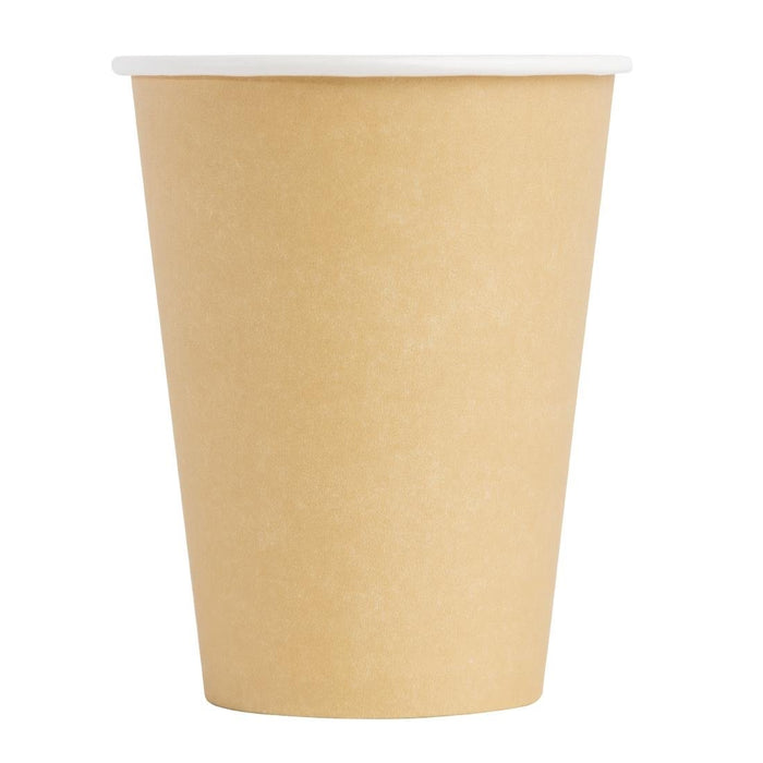 Fiesta Recyclable Coffee Cups Single Wall Kraft 340ml / 12oz (50 Pack) Fiesta Recyclable