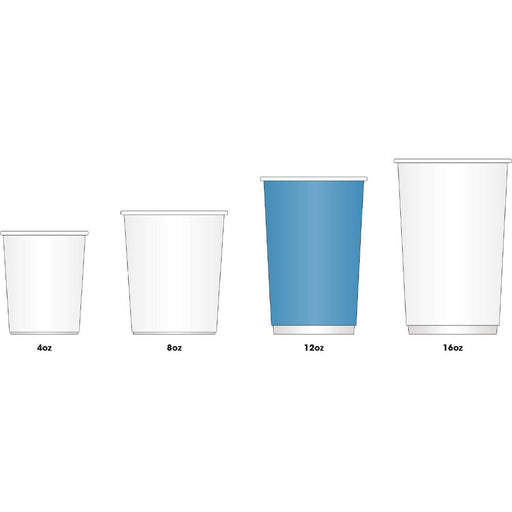 Fiesta Recyclable Coffee Cups Single Wall Black 340ml / 12oz (50 Pack) Fiesta Recyclable