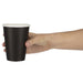 Fiesta Recyclable Coffee Cups Single Wall Black 340ml / 12oz (1000 Pack) Fiesta Recyclable