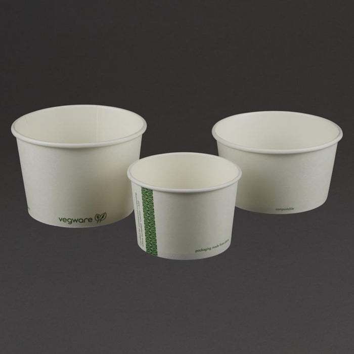 Vegware Compostable Hot Food Pots 230ml / 8oz (1000 Pack) Vegware