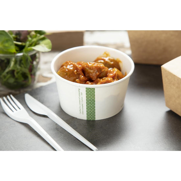 Vegware Compostable Hot Food Pots 340ml / 12oz (500 Pack) Vegware