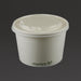 Vegware Compostable Hot Food Pot Flat Lids 350ml / 12oz and 455ml / 16oz (500 Pack) Vegware